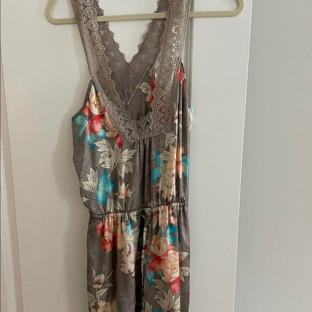 Anthropologie silk romper